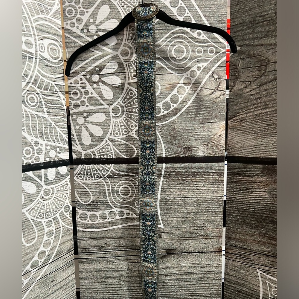 Embellished Blue Beaded Women's Belt